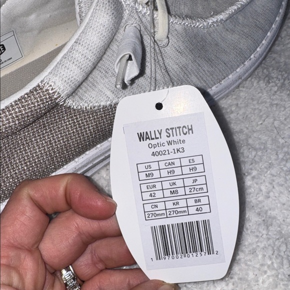 Men’s Hey Dude’s Wally Stitch Optic White 40021-1K3 - Picture 5 of 10